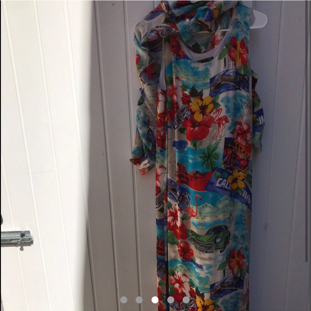 Rare 100% SILKvintage 2pc set Maxi dress sale price firm free shipping 🥰